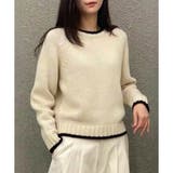 ラインカラーニットトップス レディース 春秋冬 | Dewlily | 詳細画像4