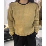 ラインカラーニットトップス レディース 春秋冬 | Dewlily | 詳細画像9