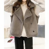 フェイクムートンボアベスト レディース 秋冬 | Dewlily | 詳細画像15 