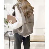 フェイクムートンボアベスト レディース 秋冬 | Dewlily | 詳細画像16 