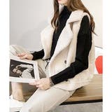 フェイクムートンボアベスト レディース 秋冬 | Dewlily | 詳細画像22 