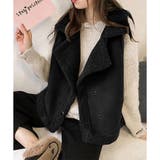 フェイクムートンボアベスト レディース 秋冬 | Dewlily | 詳細画像23 