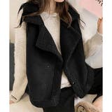 フェイクムートンボアベスト レディース 秋冬 | Dewlily | 詳細画像4 