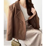 ショート丈ダブルボタンコート レディース 秋冬 | Dewlily | 詳細画像11 