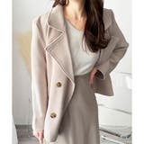 ショート丈ダブルボタンコート レディース 秋冬 | Dewlily | 詳細画像16 