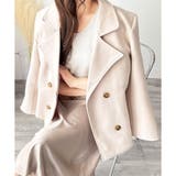 ショート丈ダブルボタンコート レディース 秋冬 | Dewlily | 詳細画像17 