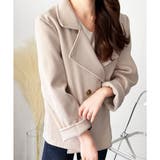 ショート丈ダブルボタンコート レディース 秋冬 | Dewlily | 詳細画像18 