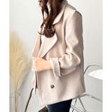 ショート丈ダブルボタンコート レディース 秋冬 | Dewlily | 詳細画像20 