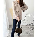 ショート丈ダブルボタンコート レディース 秋冬 | Dewlily | 詳細画像23 