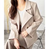 ショート丈ダブルボタンコート レディース 秋冬 | Dewlily | 詳細画像4 