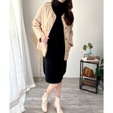 タートルネックニットロングワンピース レディース 秋冬 | Dewlily | 詳細画像20 