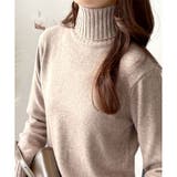 タートルネックニットロングワンピース レディース 秋冬 | Dewlily | 詳細画像30 