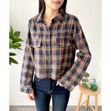 クロップド丈チェックシャツ レディース トップス | Dewlily | 詳細画像13 