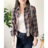 クロップド丈チェックシャツ レディース トップス | Dewlily | 詳細画像14 