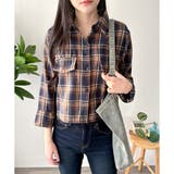 クロップド丈チェックシャツ レディース トップス | Dewlily | 詳細画像15 