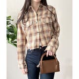 クロップド丈チェックシャツ レディース トップス | Dewlily | 詳細画像17 