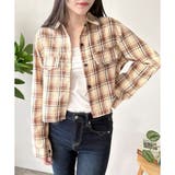 クロップド丈チェックシャツ レディース トップス | Dewlily | 詳細画像18 