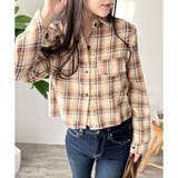 クロップド丈チェックシャツ レディース トップス | Dewlily | 詳細画像2 