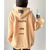 ビッグシルエットロゴジップパーカー レディース フード付き | Dewlily | 詳細画像16 