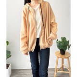 ビッグシルエットロゴジップパーカー レディース フード付き | Dewlily | 詳細画像19 