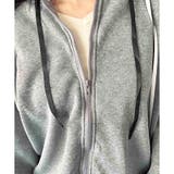 ビッグシルエットロゴジップパーカー レディース フード付き | Dewlily | 詳細画像29 