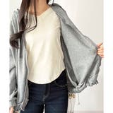 ビッグシルエットロゴジップパーカー レディース フード付き | Dewlily | 詳細画像30 