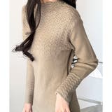 スカラ編み風ニットワンピース レディース ロング丈 | Dewlily | 詳細画像13 