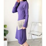 スカラ編み風ニットワンピース レディース ロング丈 | Dewlily | 詳細画像17 