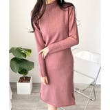 スカラ編み風ニットワンピース レディース ロング丈 | Dewlily | 詳細画像2 