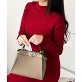 スカラ編み風ニットワンピース レディース ロング丈 | Dewlily | 詳細画像30 