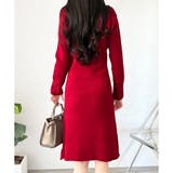 スカラ編み風ニットワンピース レディース ロング丈 | Dewlily | 詳細画像33 