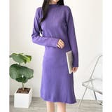 スカラ編み風ニットワンピース レディース ロング丈 | Dewlily | 詳細画像7 