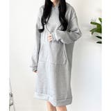 スウェットパーカーワンピース レディース 裏起毛 | Dewlily | 詳細画像11 