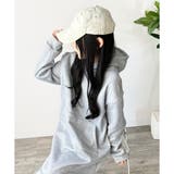 スウェットパーカーワンピース レディース 裏起毛 | Dewlily | 詳細画像12 