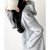 スウェットパーカーワンピース レディース 裏起毛 | Dewlily | 詳細画像13 