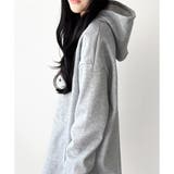スウェットパーカーワンピース レディース 裏起毛 | Dewlily | 詳細画像14 