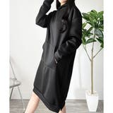 スウェットパーカーワンピース レディース 裏起毛 | Dewlily | 詳細画像3 