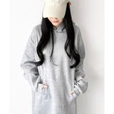 スウェットパーカーワンピース レディース 裏起毛 | Dewlily | 詳細画像8 