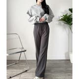 スウェットフレアパンツ レディース 裏起毛 | Dewlily | 詳細画像11 