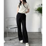 スウェットフレアパンツ レディース 裏起毛 | Dewlily | 詳細画像2 