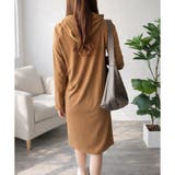 フード付きIラインロングワンピース レディース カジュアル | Dewlily | 詳細画像14