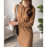 フード付きIラインロングワンピース レディース カジュアル | Dewlily | 詳細画像15