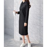 フード付きIラインロングワンピース レディース カジュアル | Dewlily | 詳細画像4