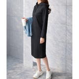 フード付きIラインロングワンピース レディース カジュアル | Dewlily | 詳細画像8