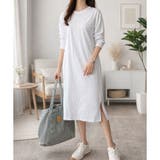ロングスリーブTシャツワンピース レディース カジュアル | Dewlily | 詳細画像11