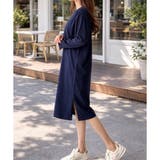 ロングスリーブTシャツワンピース レディース カジュアル | Dewlily | 詳細画像9
