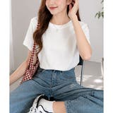 リブ半袖ニットトップス レディース カジュアル | Dewlily | 詳細画像14 