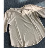 フリル袖ブラウス ブラウストップ 大人可愛い オフィス 夏 サラサラ | Amulet | 詳細画像8