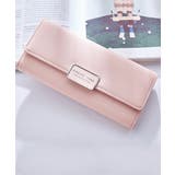 ピンク | 6色シンプル長財布レディースカラー6色シンプル使いやすい長財布三つ折り | Amulet