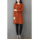 クルーネックチュニックレディースファッション春夏かわいい大人長袖上品ニット30代… | Amulet | 詳細画像15